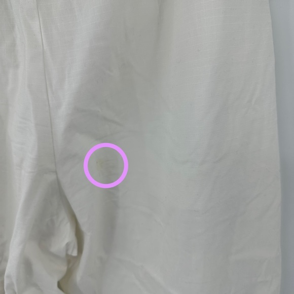 J. Crew White Paperbag Pants Size 12 New with Flaws - Picture 8 of 12